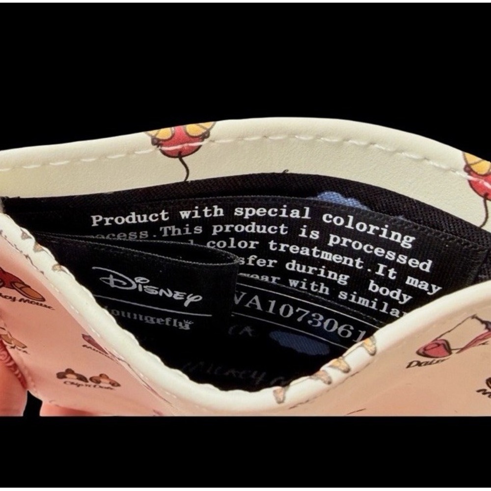 Loungefly Disney Mickey & Friends Bottoms Cardholder Minnie Donald Daffy Daisy - Picture 3 of 7